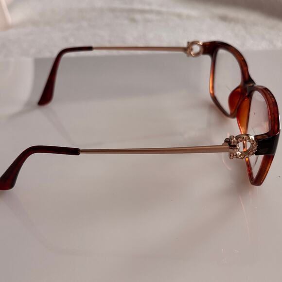 Salvatore Ferragamo Eyeglasses Frames Rhinestone Tortoise Shell SF2705R Academia - Picture 4 of 10